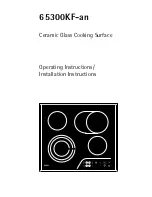 Предварительный просмотр 1 страницы AEG 65300KF-an Operating Instructions & Installation Instructions