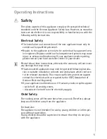 Preview for 5 page of AEG 66030K-MN Installation And Operating Instructions Manual