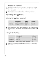 Предварительный просмотр 8 страницы AEG 66100KF-N Installation And Operating Instructions Manual