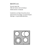 Preview for 1 page of AEG 6630 K-MN Installation And Operating Instructions Manual