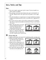 Preview for 22 page of AEG 66300 K-IN Installation And Operating Instructions Manual