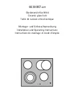 AEG 66300KF-an Installation And Operating Instructions Manual предпросмотр