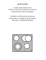 Preview for 1 page of AEG 66301K-mn Installation And Operating Instructions Manual