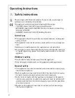 Preview for 4 page of AEG 66301K-mn Installation And Operating Instructions Manual