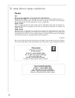 Предварительный просмотр 54 страницы AEG 68001K-MN Installation And Operating Instructions Manual