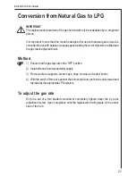 Preview for 23 page of AEG 69802 G Operating Instructions Manual