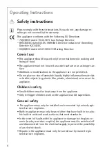 Preview for 4 page of AEG 76301KF-N Installation And Operating Instructions Manual