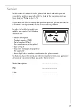 Preview for 29 page of AEG 76301KF-N Installation And Operating Instructions Manual