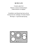AEG 86700 K-IN Installation And Operating Instructions Manual preview
