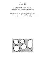 Preview for 1 page of AEG 88900K Installation And Operating Instructions Manual