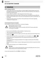 Предварительный просмотр 22 страницы AEG 97101 Operation And Safety Notes