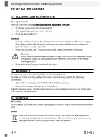 Предварительный просмотр 28 страницы AEG 97101 Operation And Safety Notes