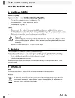 Предварительный просмотр 70 страницы AEG 97101 Operation And Safety Notes