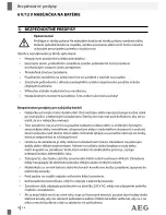 Предварительный просмотр 74 страницы AEG 97101 Operation And Safety Notes