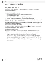 Предварительный просмотр 80 страницы AEG 97101 Operation And Safety Notes