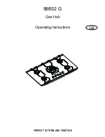 AEG 99852 G Operating Instructions Manual preview