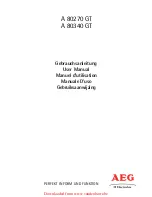 AEG A 80270 GT User Manual preview