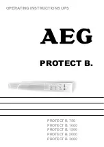 AEG A PROTECT B. 1500 Operating Instructions Manual preview