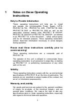 Preview for 3 page of AEG A PROTECT B. 1500 Operating Instructions Manual