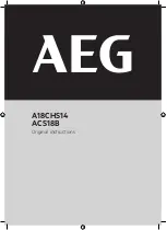 Preview for 1 page of AEG A18CHS14 Original Instructions Manual