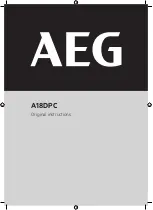 AEG A18DPC Original Instructions Manual preview