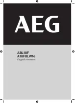 AEG A18FBLW16 Original Instructions Manual preview