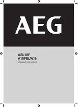 Preview for 1 page of AEG A18FBLW16 Original Instructions Manual