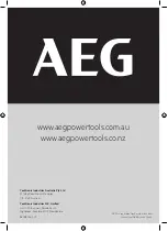 Preview for 24 page of AEG A18FBLW16 Original Instructions Manual