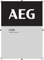 Предварительный просмотр 1 страницы AEG A18SL Original Instructions Manual