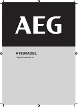 Предварительный просмотр 1 страницы AEG A18SRADBL Original Instructions Manual