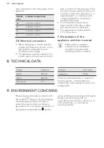 Preview for 20 page of AEG A52020GNW0 User Manual