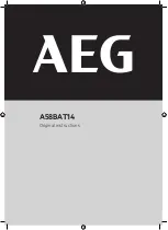 Предварительный просмотр 1 страницы AEG A58BAT14 Original Instructions Manual