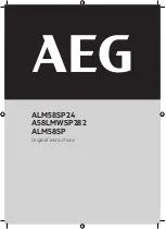 AEG A58LMWSP282 Original Instructions Manual предпросмотр