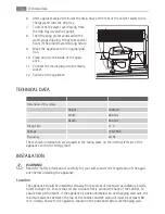 Preview for 14 page of AEG A62000GNW0 User Manual