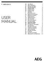 Preview for 1 page of AEG A6RHSW31 User Manual