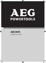 AEG ABC58FX Original Instructions Manual preview