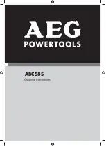 Preview for 1 page of AEG ABC58S Original Instructions Manual