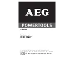 Preview for 1 page of AEG ABH-26L Operator'S Manual