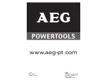 Preview for 11 page of AEG ABH-26L Operator'S Manual
