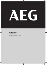 Preview for 1 page of AEG ABL18F Original Instructions Manual