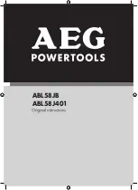 Preview for 1 page of AEG ABL58J401 Original Instructions Manual