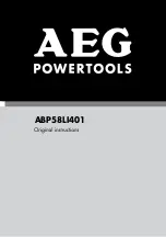 AEG ABP58LI401 Original Instructions Manual preview
