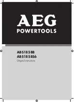 AEG ABS1858B Original Instructions Manual preview