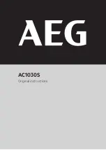 AEG AC1030S Original Instructions Manual предпросмотр