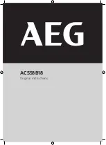 Preview for 1 page of AEG ACS58B18 Instructions Manual
