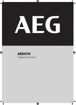 AEG AEDG10 Original Instructions Manual preview