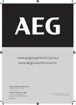 Preview for 20 page of AEG AEDG10 Original Instructions Manual