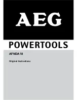 AEG AFNDA18 Original Instructions Manual preview