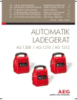 Preview for 1 page of AEG AG 1208 Instructions For Use Manual