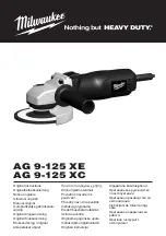 Preview for 1 page of AEG AG 9-125 XC Manual